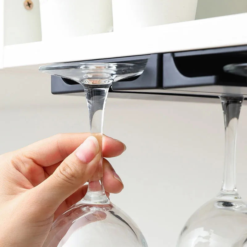 Deslizamento do Vinho: Suporte para Copos de Vinho Sem Perfuração