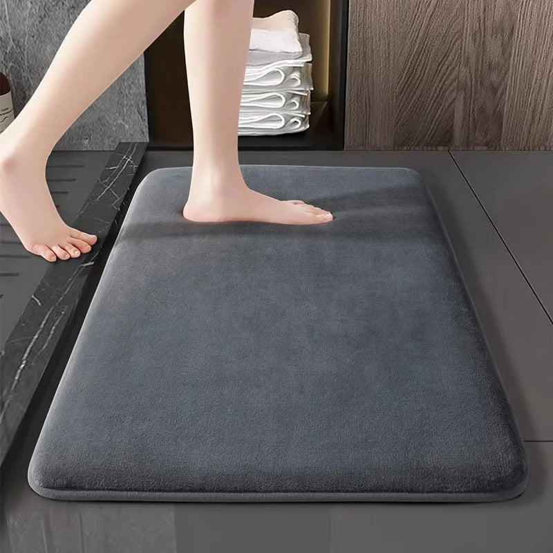 Passo Aconchegante: Tapete de Banho Super Absorvente e Antiderrapante