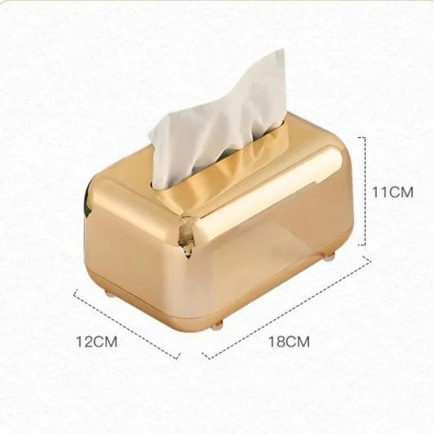 Luxo Dourado: Caixa de Tecido Dourada para Decoração