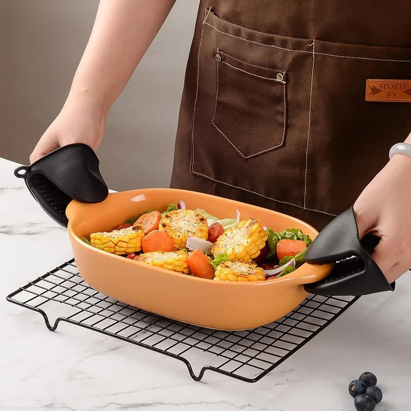 Safe Grip: Luvas de Forno de Silicone Resistentes ao Calo